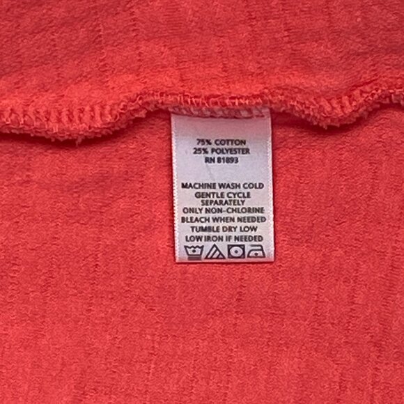 Isaac Mizrahi Live Coral Quilted Lightweight Bomber Jacket XL Short Button Coat - Picture 11 of 11